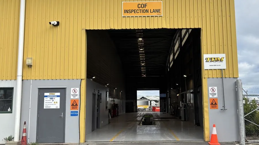 TDM COF Inspection Lane entrance